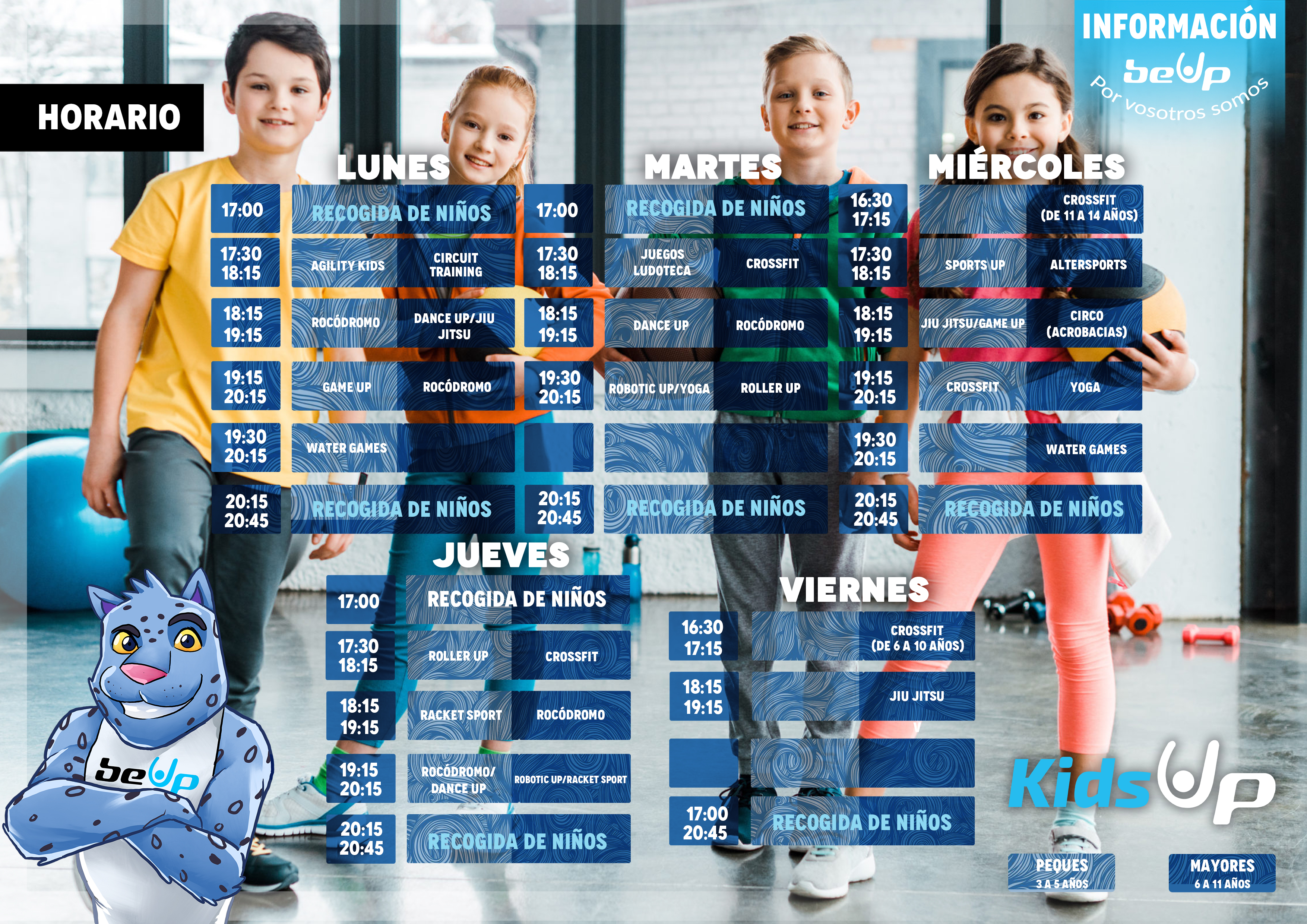 Horarios Kids Up 2021/22